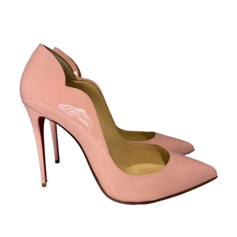NIB Christian Louboutin Hot Chick 100 Patent Light Pink 38.5